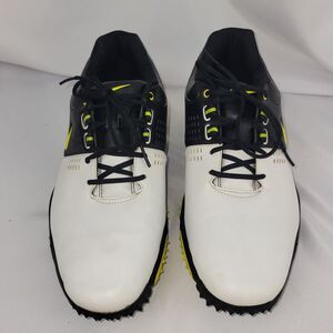 Nike Air Rival III Golf Shoes Sz 9.5 Used Soft Spike White Black 628533 100